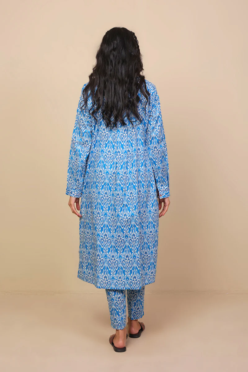 2-Piece Block Printed Saga Asmani - Image 4