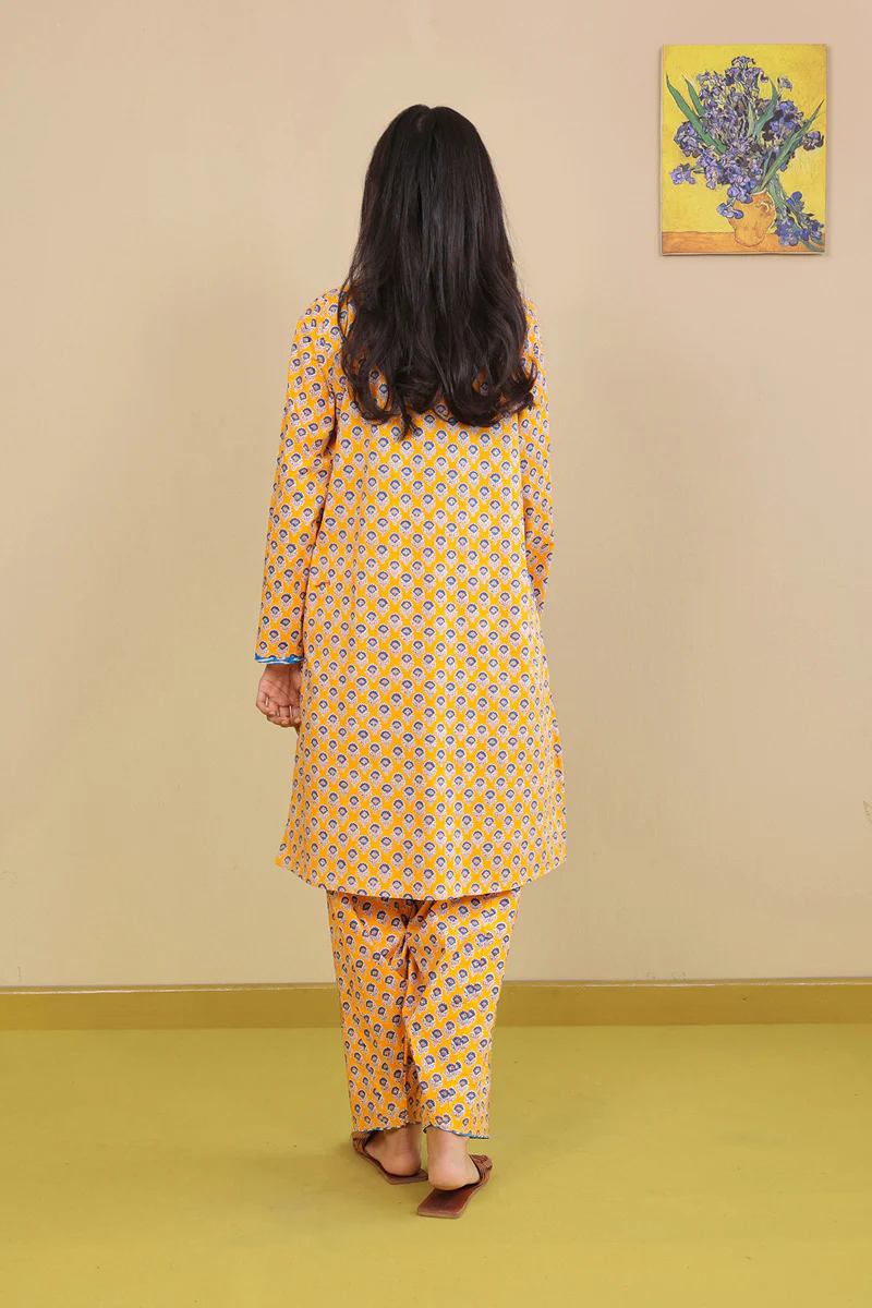 2-Piece Block Printed Saga Super Set - Image 4