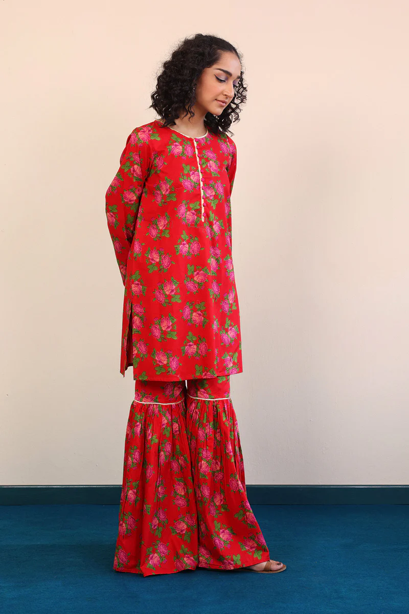 Gulab Gharara Set - Image 4