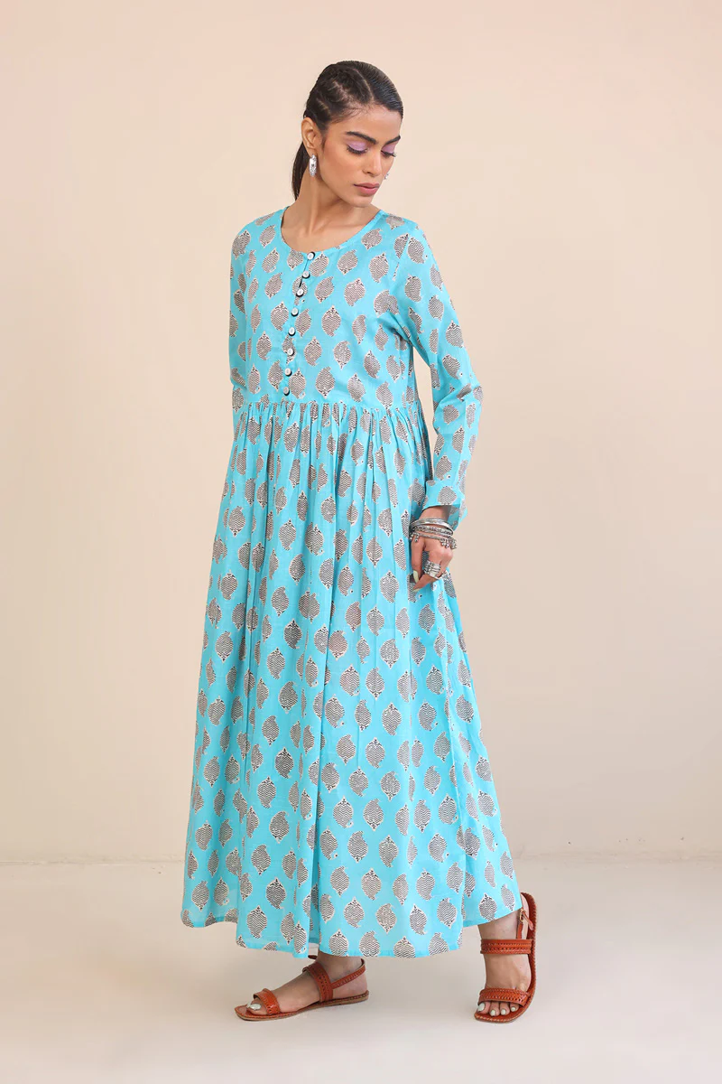 Paisley Block Dress - Image 3