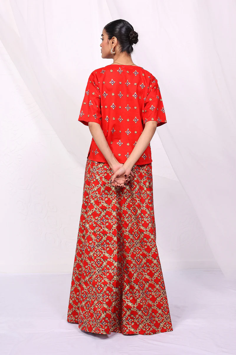 Zarnigar Skirt Co-ords - Image 4