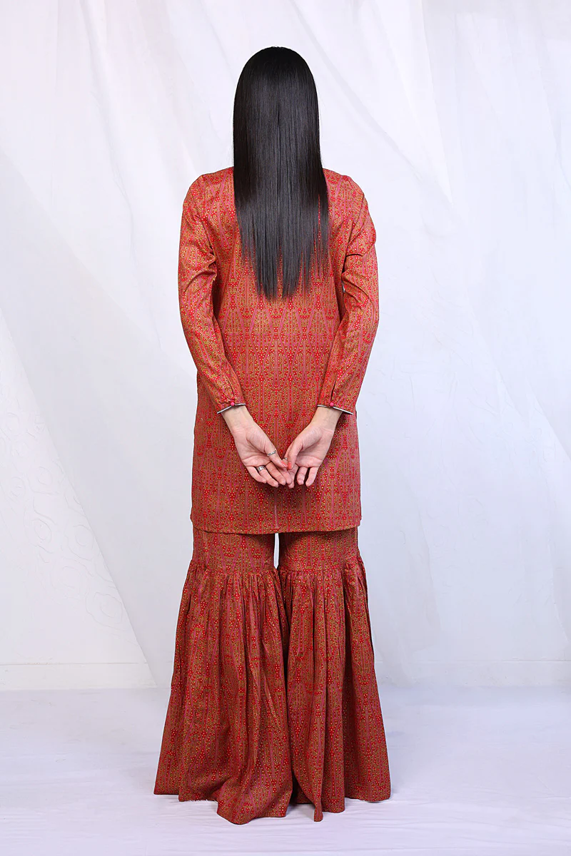 2- Piece Sumba Gharara Set - Image 5