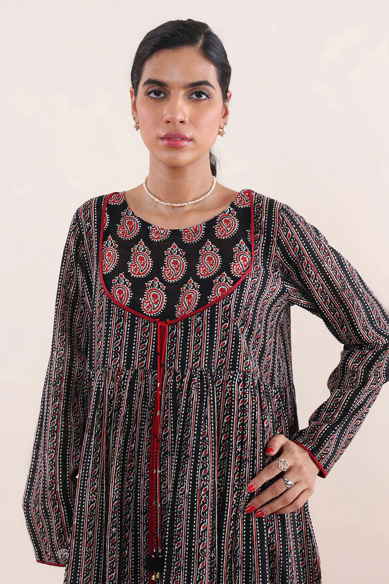 Ajrak Block Flared Ajrak dress - Image 2