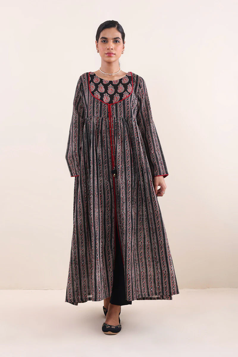 Ajrak Block Flared Ajrak dress - Image 3