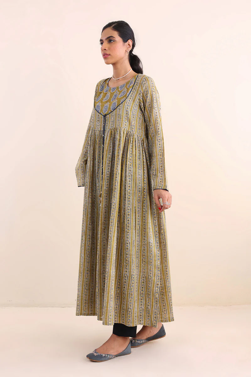 Ajrak Block Flared Ajrak dress - Image 5