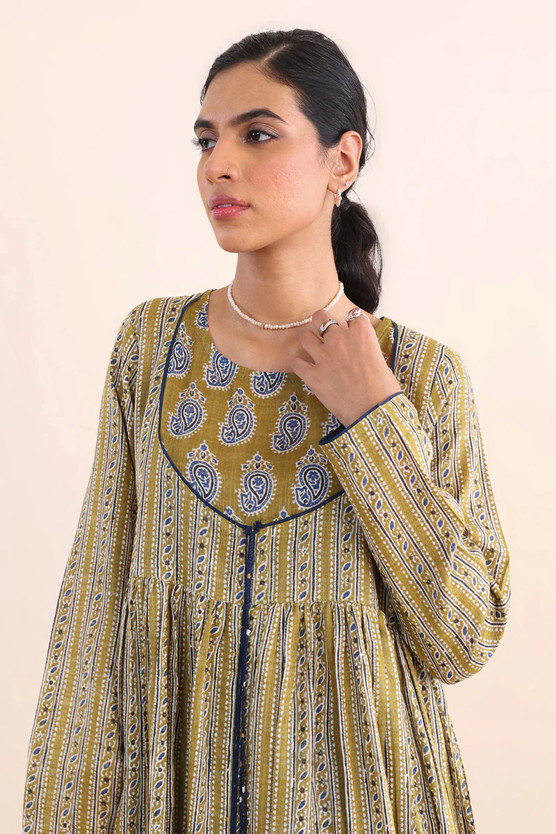 Ajrak Block Flared Ajrak dress - Image 6