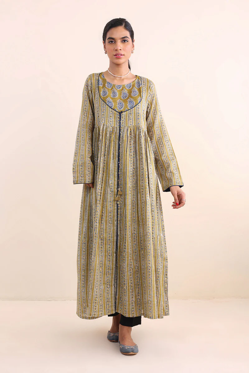 Ajrak Block Flared Ajrak dress - Image 7
