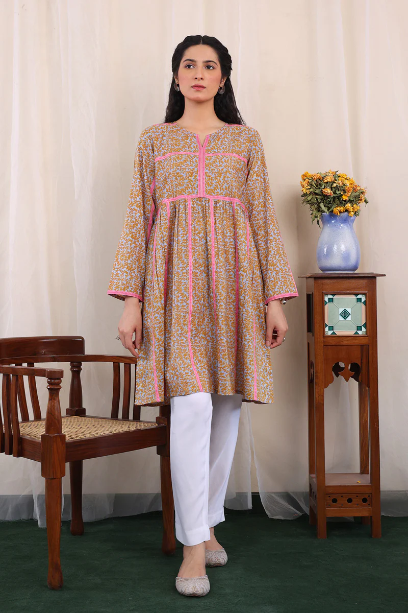 Carnation Flared Kurta - Image 2