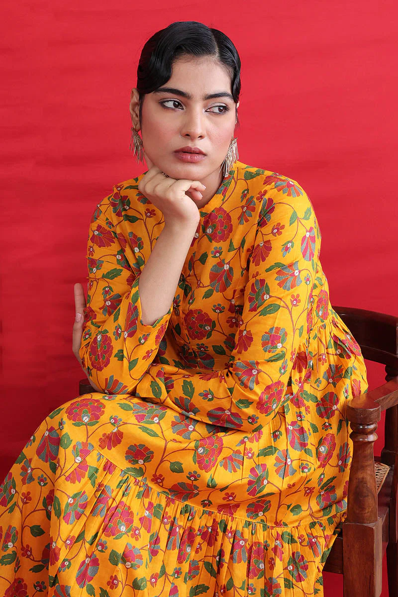 Paithani Tiered Dress - Image 10