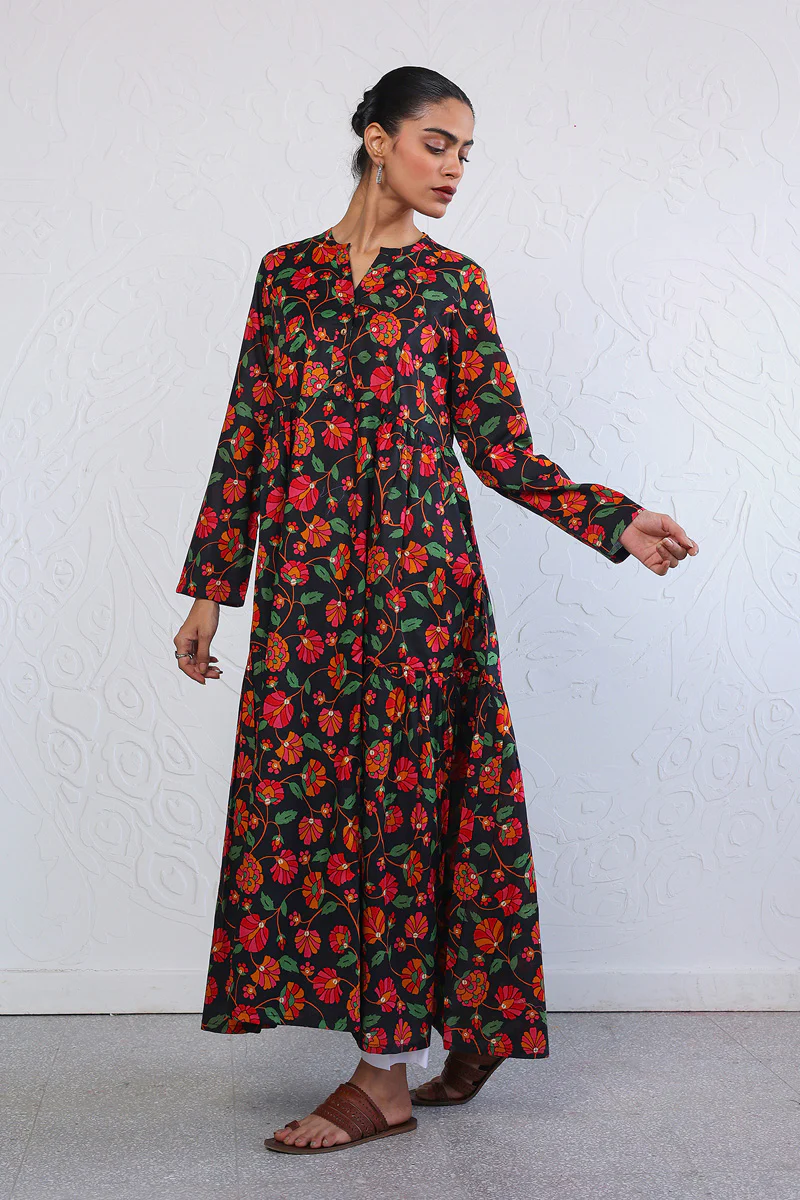 Paithani Tiered Dress - Image 3