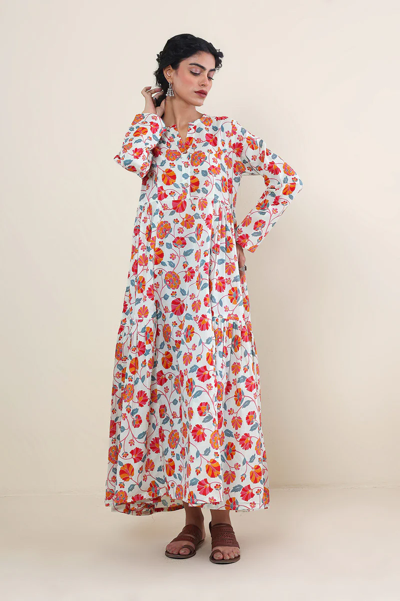 Paithani Tiered Dress - Image 9