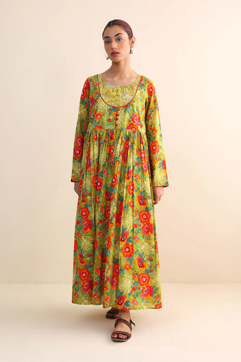 Naaz Bib Neckline Dress - Image 9