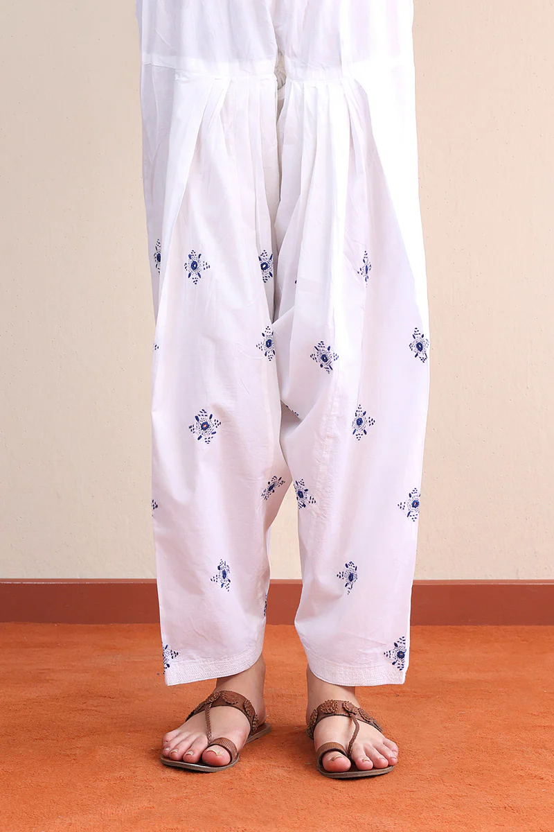 NKR Hand embroidered Shalwar