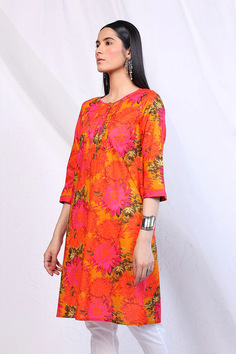 Mix Tape Printed Kurta - Image 3