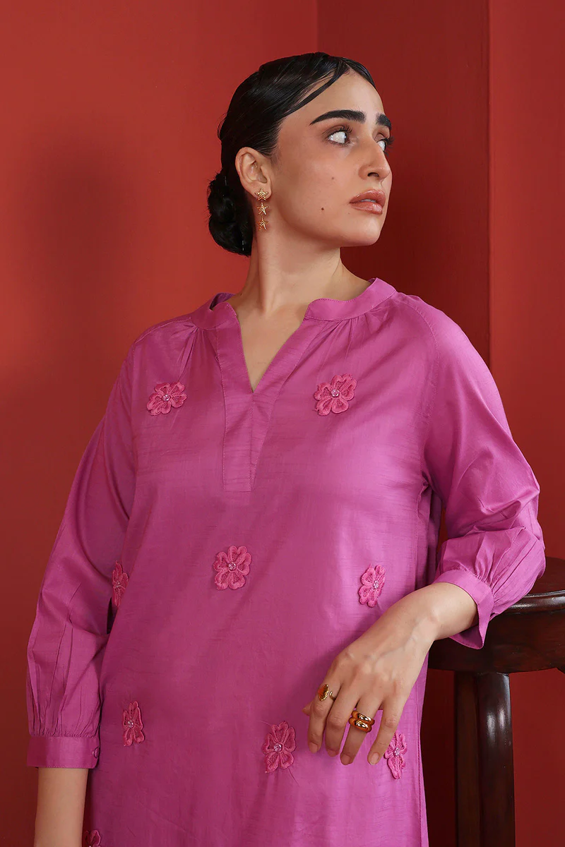 Instyle with 3-D Florals Shirt - Image 2