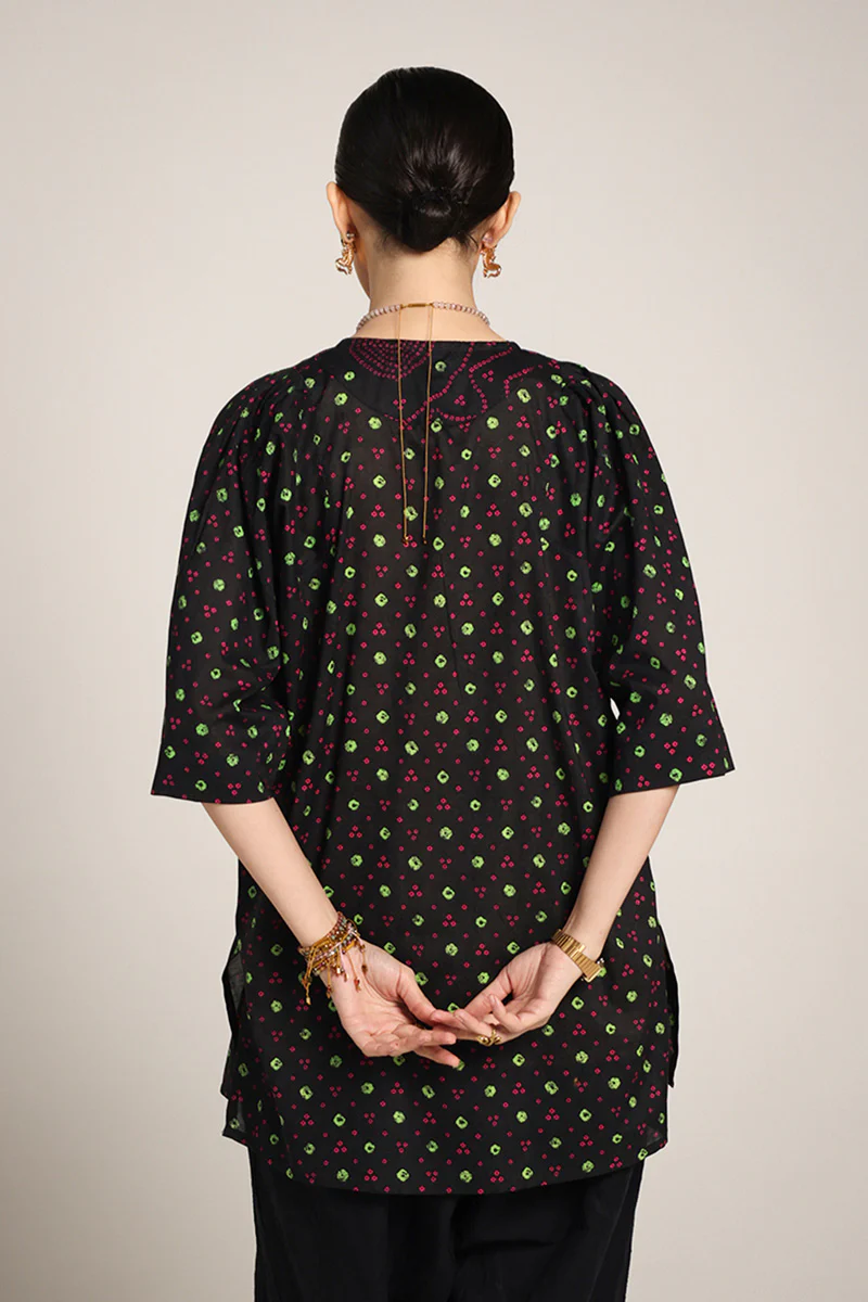 Printed Bandhani Bliss Top - Image 5
