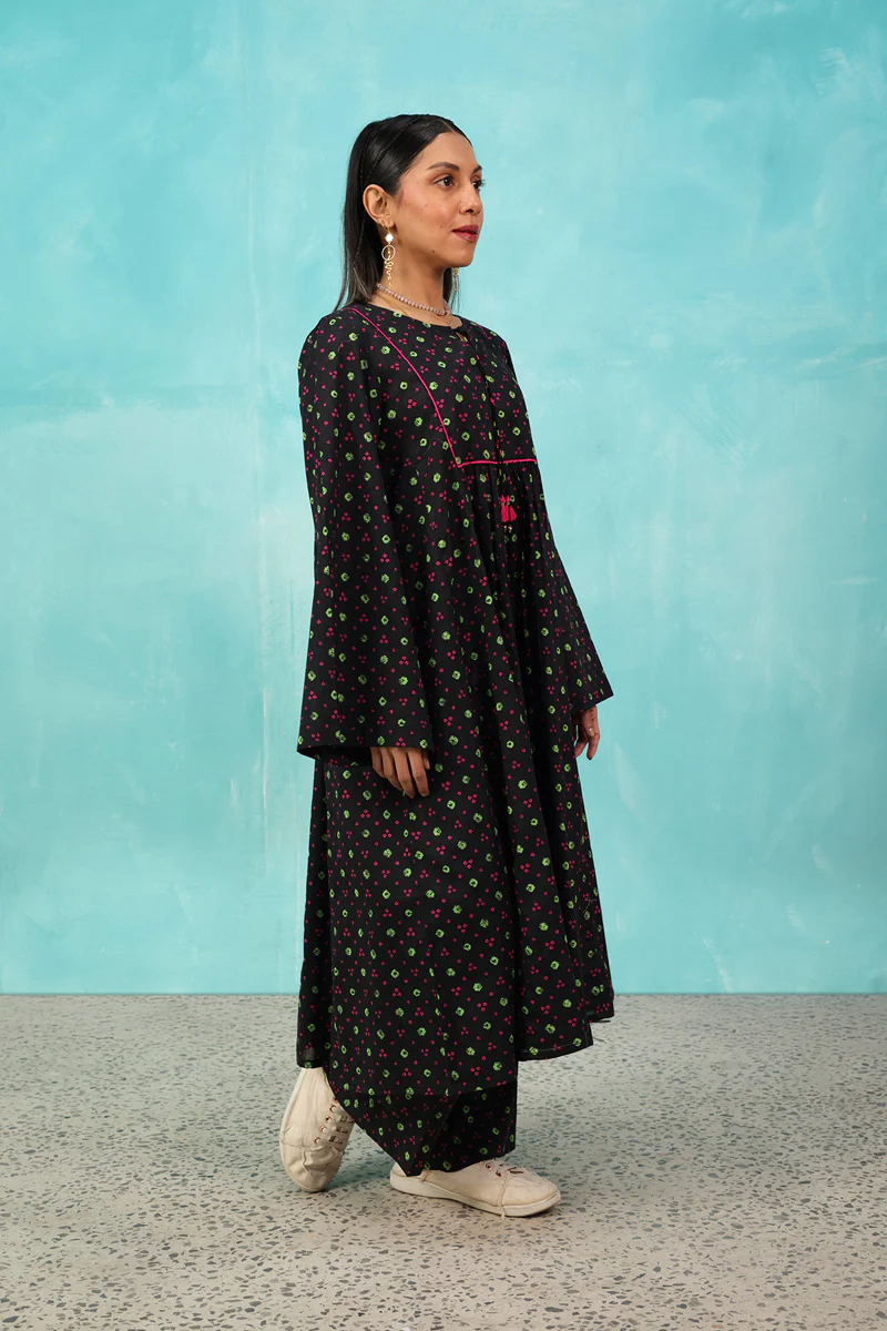 Tasseled Bandhani Bliss Set - Image 4