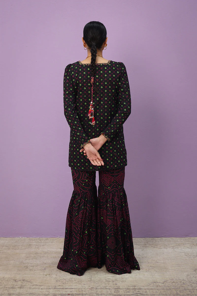 Bandhani Bliss Gharara Set - Image 19