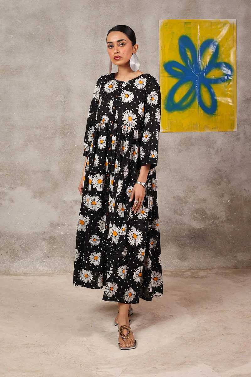 Essence of Pure Sunflowers Frock - Image 2