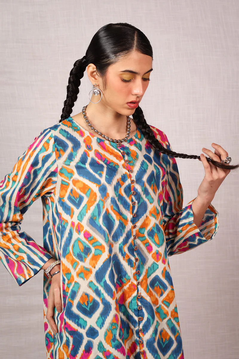 Ikkat Art Co-Ord Set - Image 10