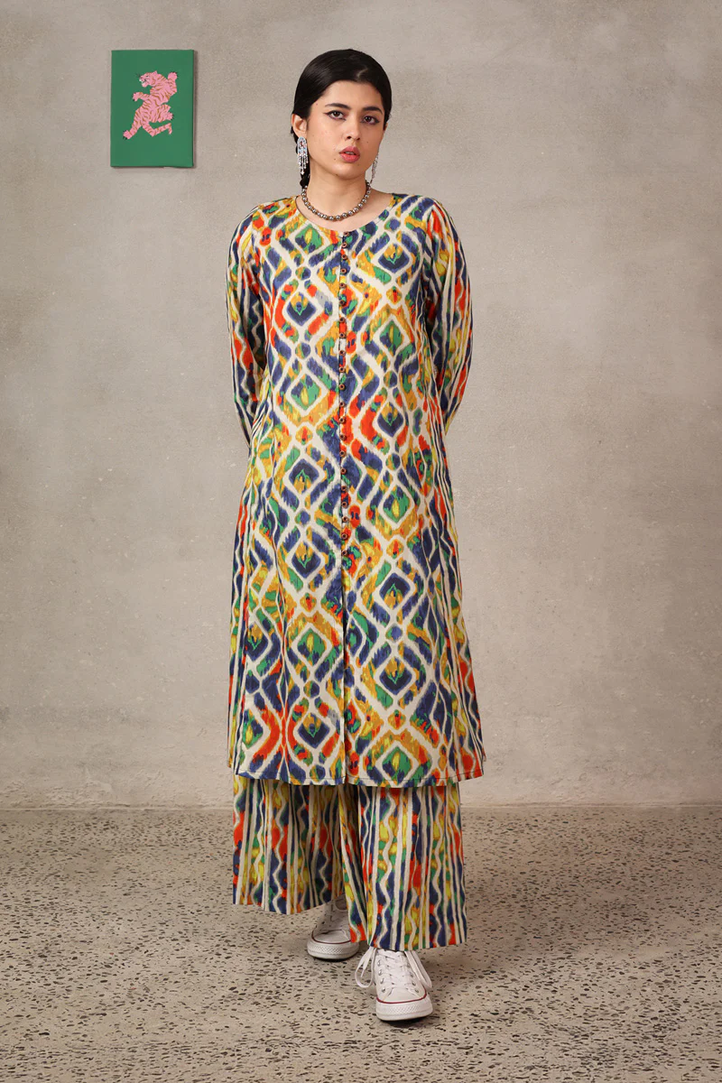 Ikkat Art Co-Ord Set - Image 11