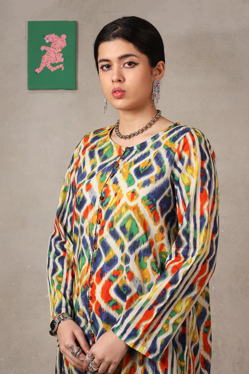Ikkat Art Co-Ord Set - Image 13
