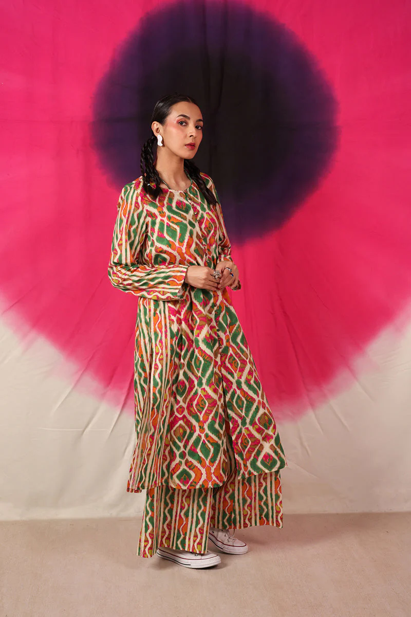Ikkat Art Co-Ord Set - Image 16