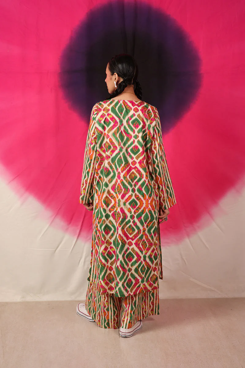 Ikkat Art Co-Ord Set - Image 19