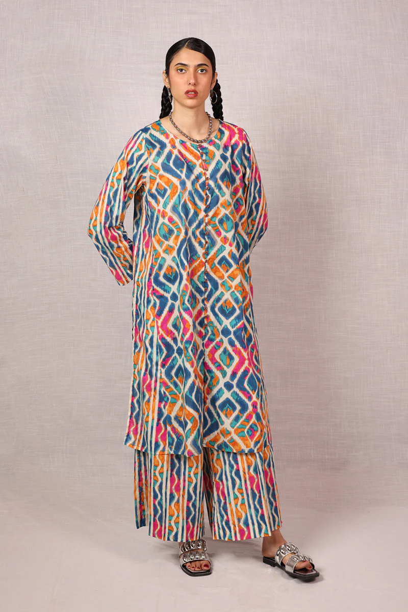 Ikkat Art Co-Ord Set - Image 20