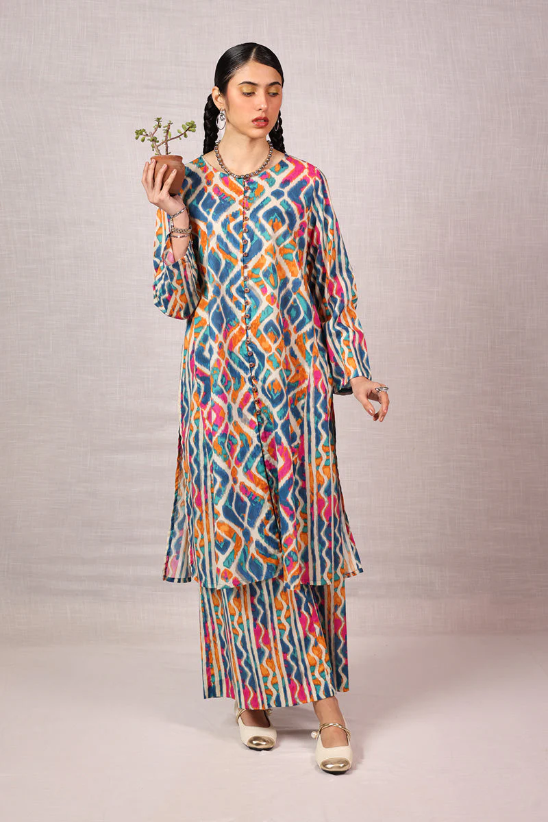 Ikkat Art Co-Ord Set - Image 21