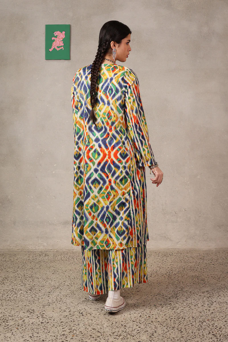 Ikkat Art Co-Ord Set - Image 26
