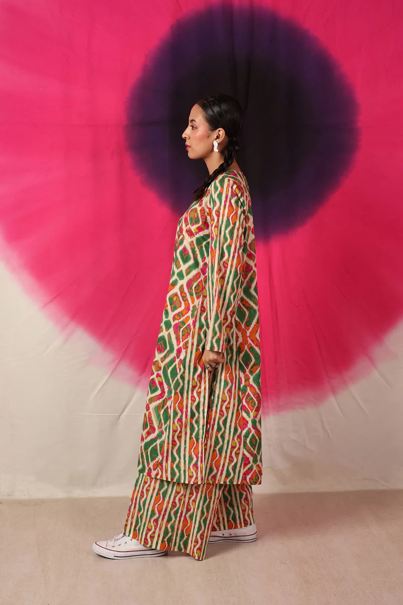 Ikkat Art Co-Ord Set - Image 4
