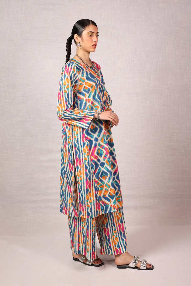 Ikkat Art Co-Ord Set - Image 8