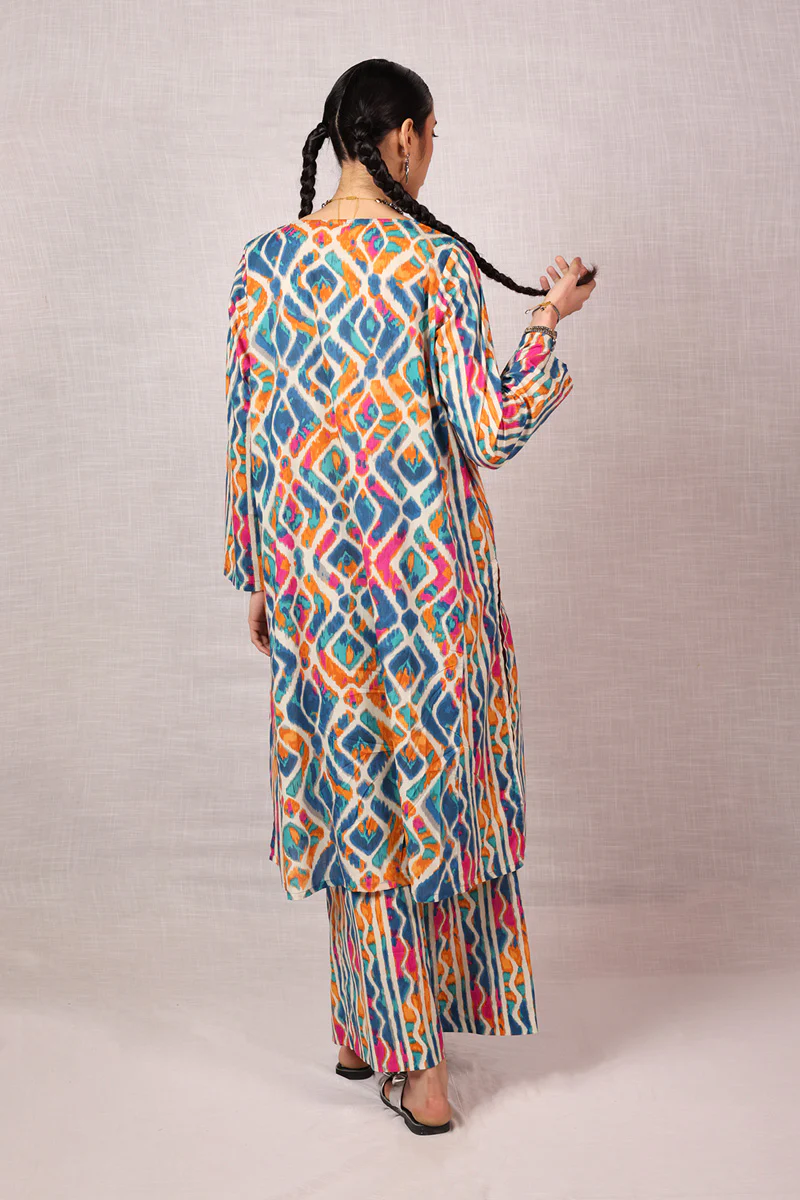 Ikkat Art Co-Ord Set - Image 9