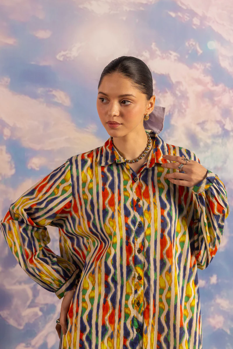 Tinted Ikkat Kurta - Image 14