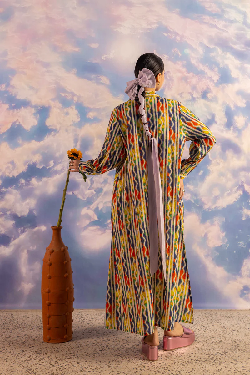 Tinted Ikkat Kurta - Image 16