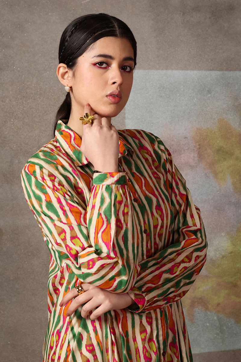 Tinted Ikkat Kurta - Image 2