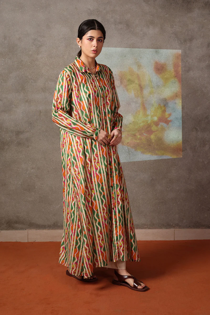 Tinted Ikkat Kurta - Image 3