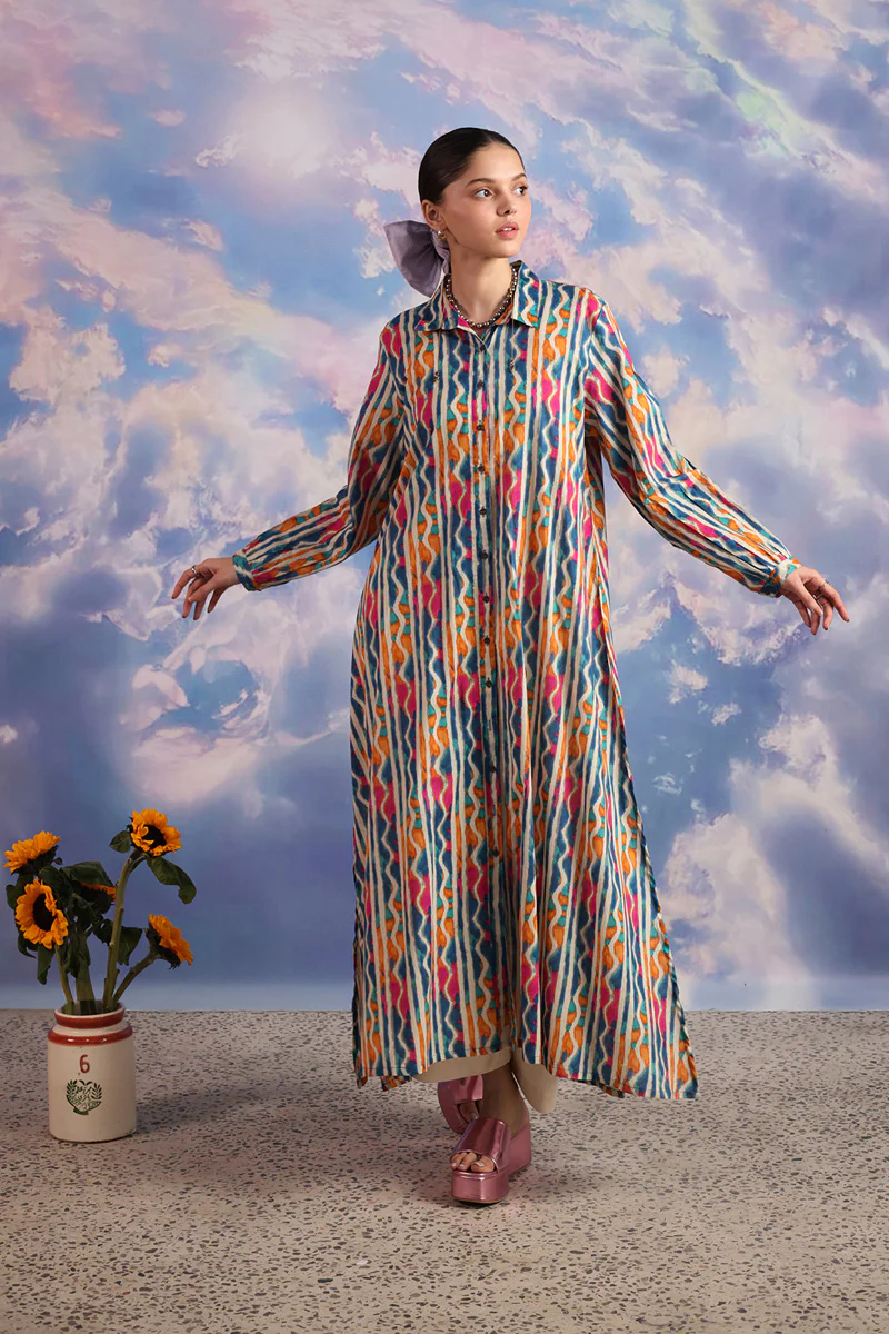 Tinted Ikkat Kurta - Image 9