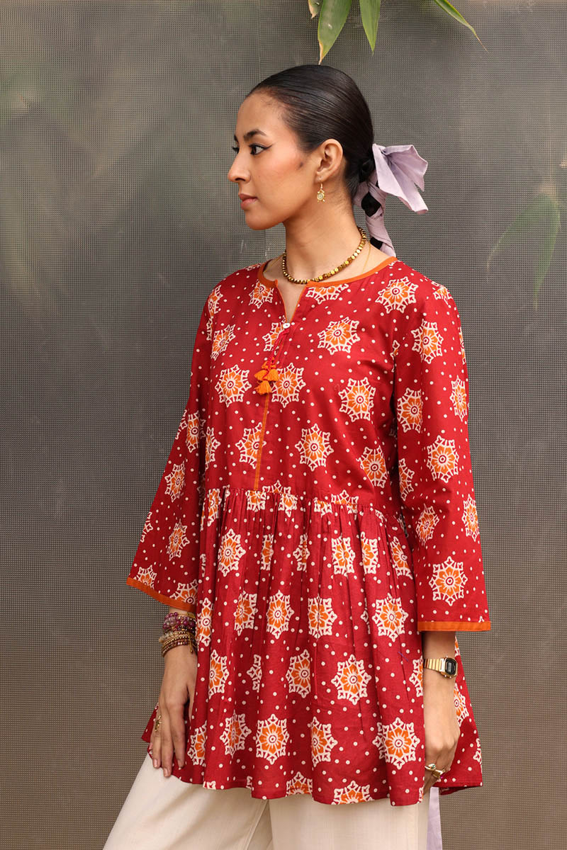 Tricolor Dabu Peplum - Image 14
