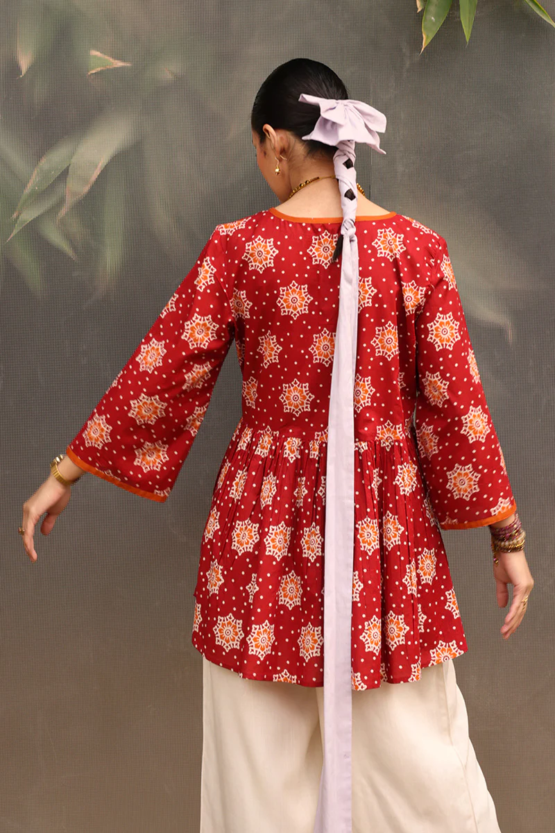 Tricolor Dabu Peplum - Image 16