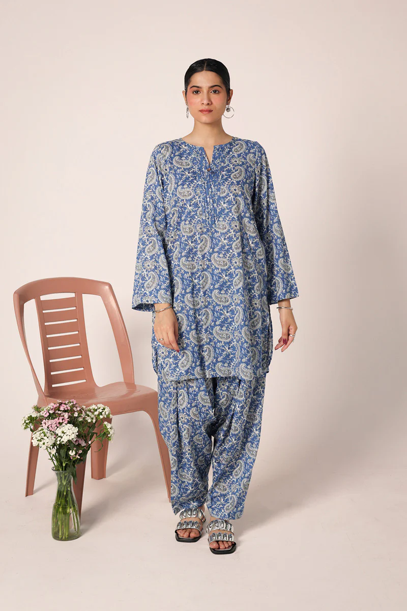 Kalamkari Pleated Dual-Set - Image 2