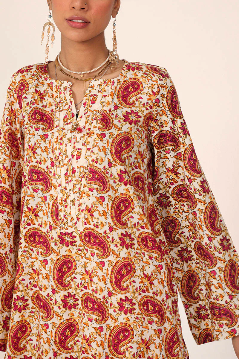 Kalamkari Pleated Dual-Set - Image 5