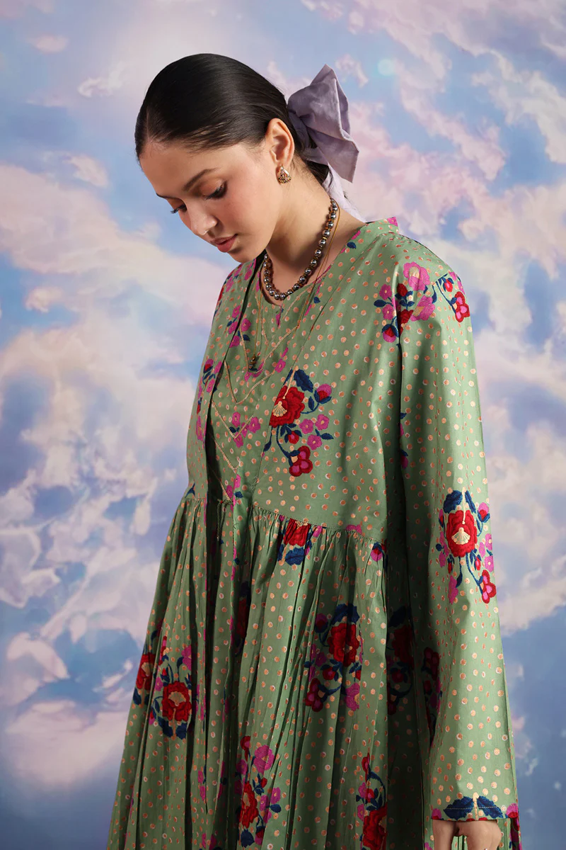 Serene Folk Garden Kurta - Image 4