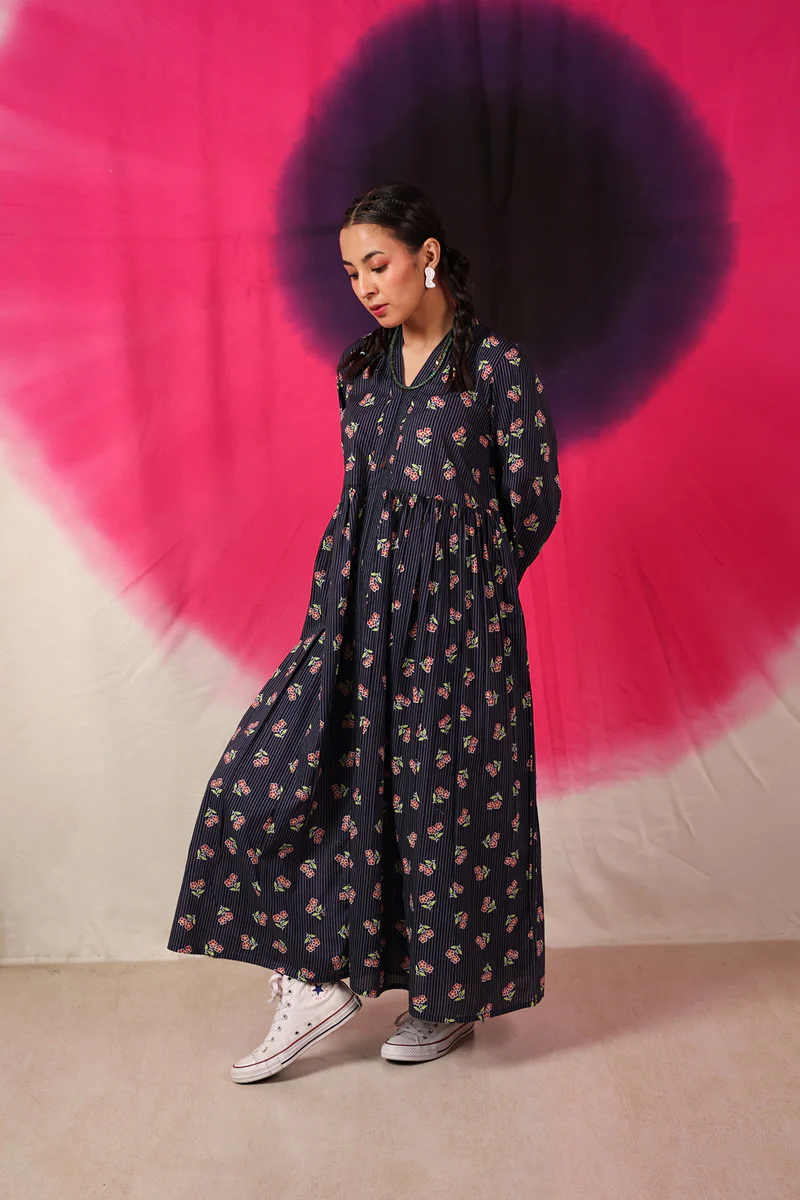 Phool Patti Flared Dress - Image 2