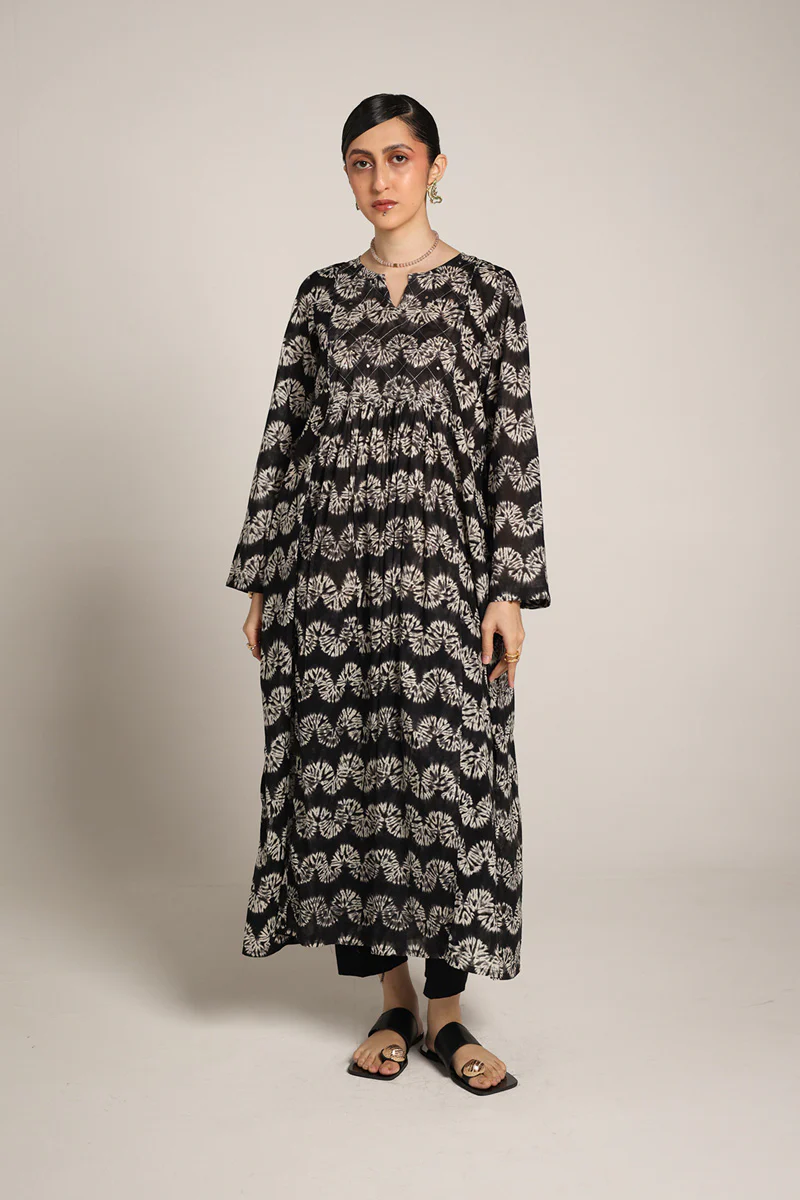 Shibori Mukaish Frock - Image 5