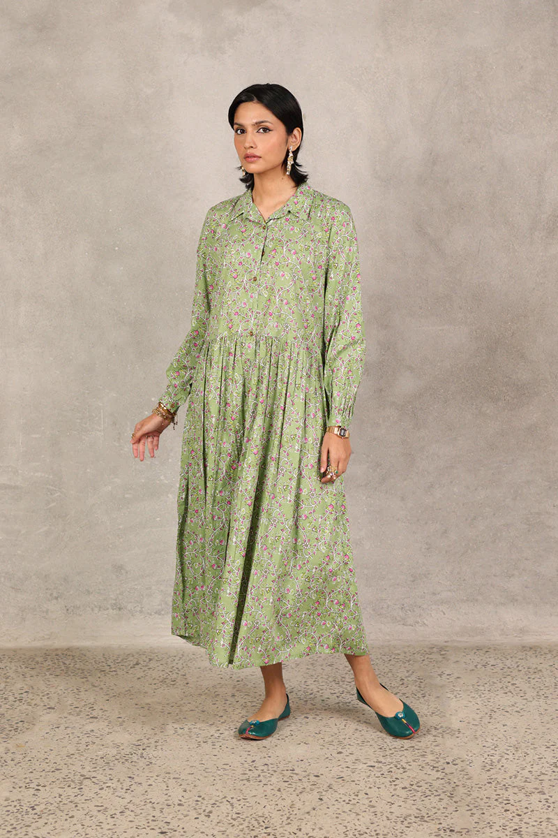 Kalamkari Baagh Button-Down Kurta - Image 22