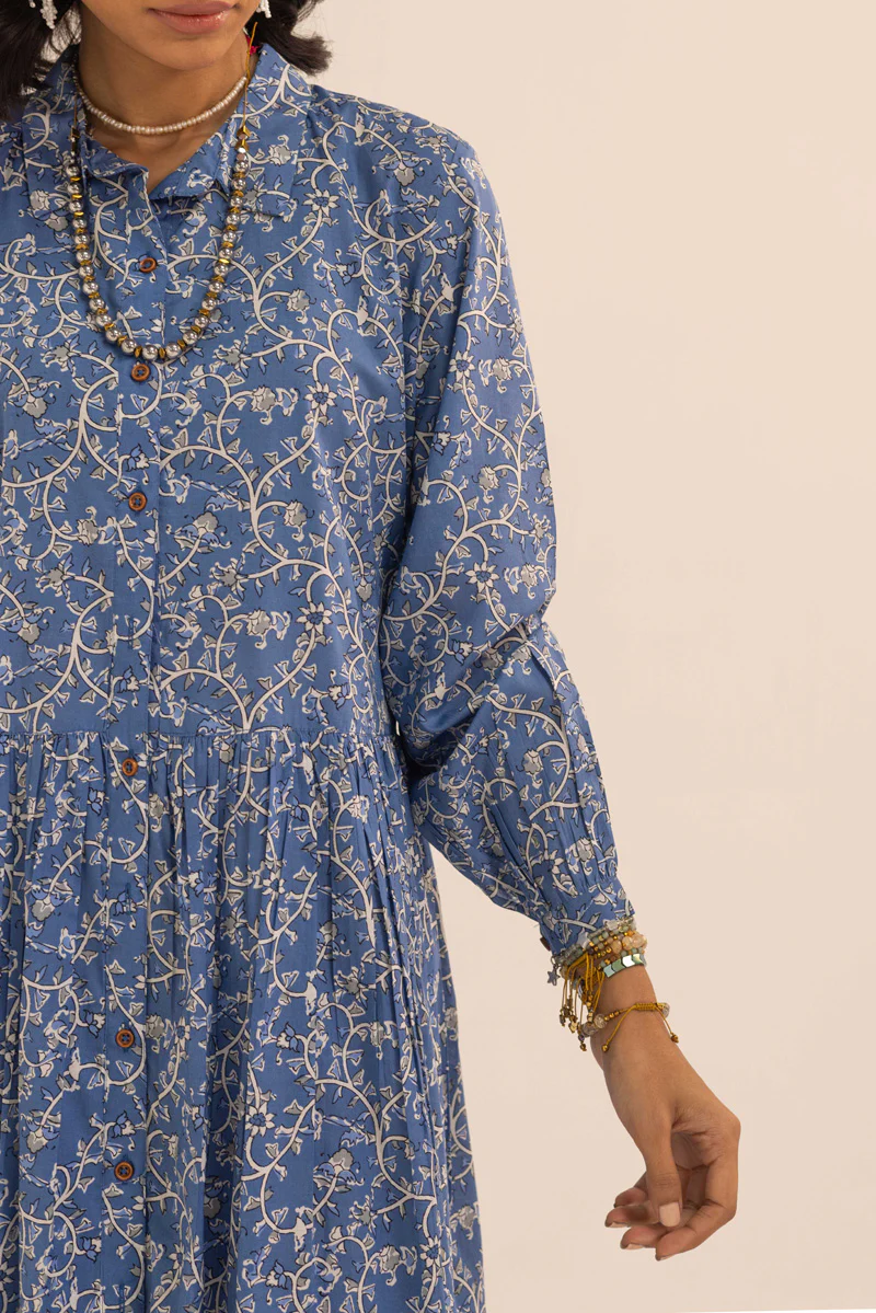 Kalamkari Baagh Button-Down Kurta - Image 7