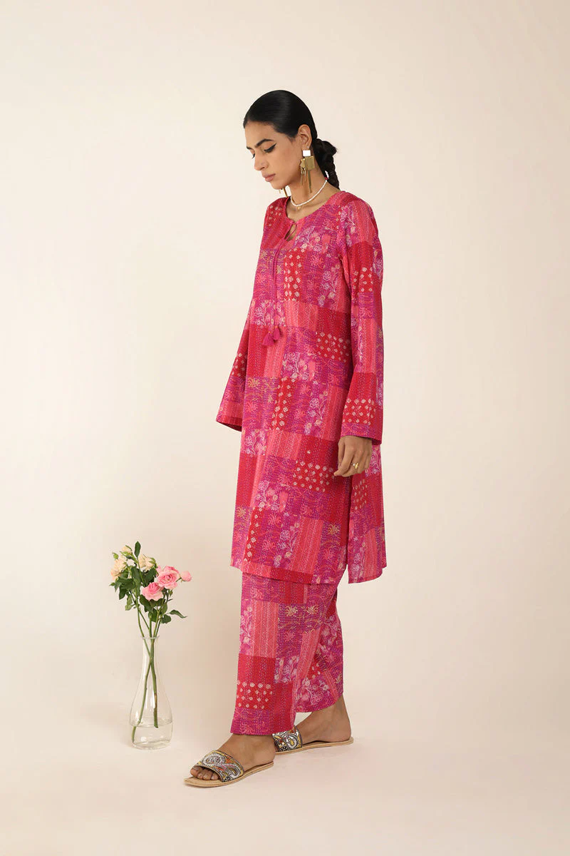 Patchwork Kantha Ensemble - Image 13