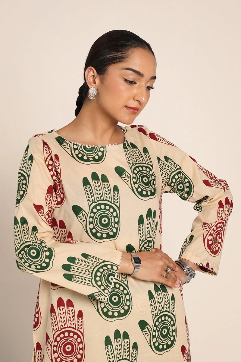 Mehndi Gota Gharara suit - Image 12